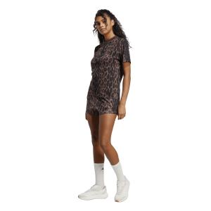Gonna corta in tessuto stampato leopardato donna adidas Essentials image-4
