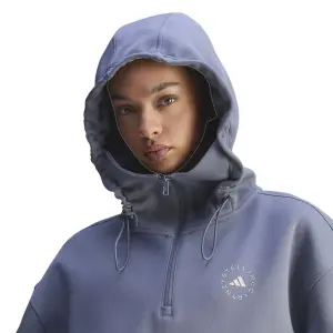 Damen Sweatshirt mit halbem Reißverschluss und Kapuze adidas By Stella McCartney image-4