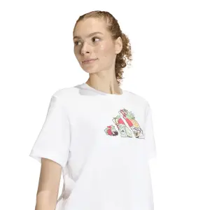 Camiseta de mujer adidas Food Cropped Loose image-4