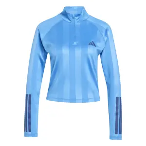 Γυναικείο αθλητικό τοπ adidas Hyperglam 3-Stripes Emboss Cover Up image-0