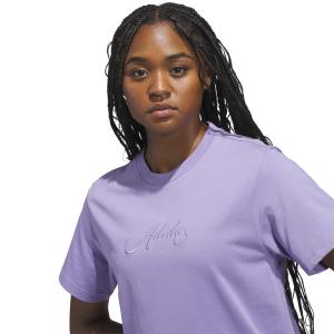 T-shirt da donna adidas Cursive Wordmark image-6