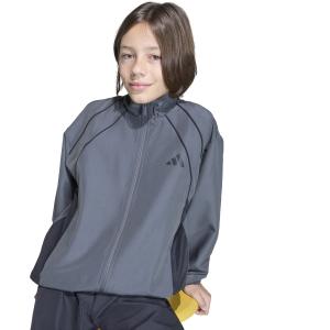 Giacca sportiva a blocchi di colore per bambini adidas image-1