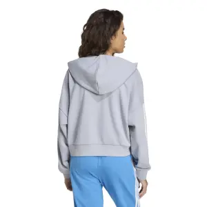 Damen Hoodie mit Halb-Reißverschluss adidas French image-3