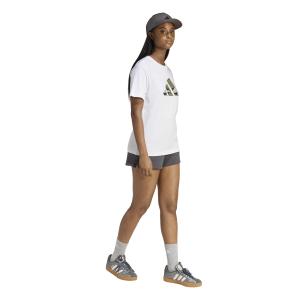 Women's camouflage print t-shirt adidas image-3