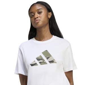 Women's camouflage print t-shirt adidas image-4