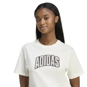Camiseta con estampado colegial para mujer adidas image-4