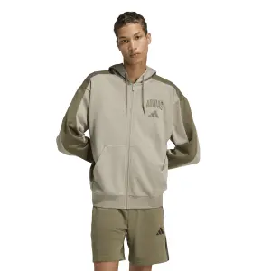 Φόρμα με κουκούλα και φερμουάρ adidas Collegiate Fleece image-1