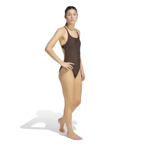 Badeanzug mit dünnen Trägern und gepolstert für Damen adidas Iconisea image-3