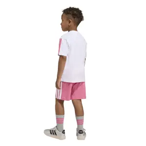 Conjunto de camiseta y pantalón corto infantil adidas Essentials image-4