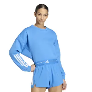 Sweatshirt crop Damen adidas Hyperglam 3-Stripes image-1