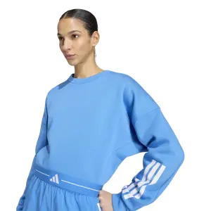 Sweatshirt crop Damen adidas Hyperglam 3-Stripes image-3