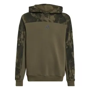 Παιδικό φούτερ με κουκούλα adidas Seasonal Essentials Camo French Terrys image-0
