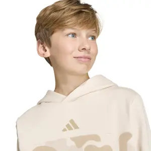 Sweatshirt med huva för barn adidas Essentials Camo Fleece image-4