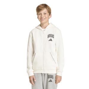 Casaco com capuz com tipografia para criança adidas image-1