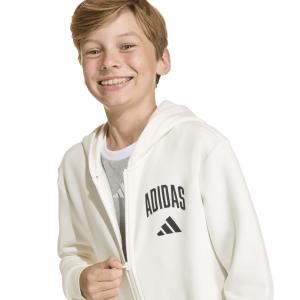 Casaco com capuz com tipografia para criança adidas image-4