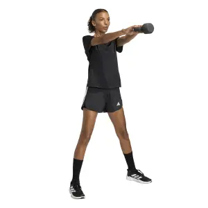 Calções femininos tecidos adidas Pacer image-3