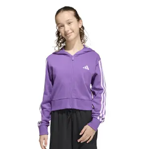 Girls' zipped hooded sweatshirt adidas Essentials image-2