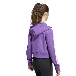 Girls' zipped hooded sweatshirt adidas Essentials image-3