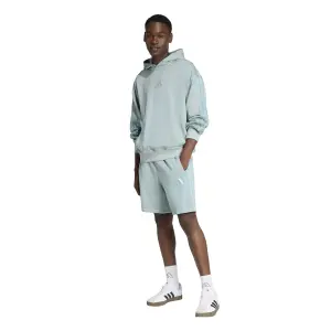 Pantaloni corti in felpa di cotone adidas image-2