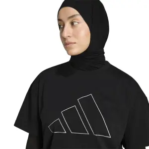 Women's oversized T-shirt adidas Power Essentials Workout Logo image-4