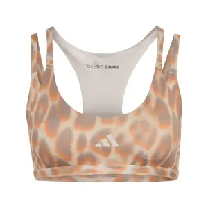 Sports bra adidas Optime Workout Leopard Strappy Light image-0