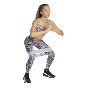 Damen-Sport-BH adidas Optime Workout Leopard Strappy Light image-2