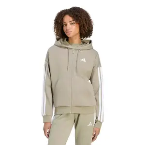 Veste de survêtement à capuche zippé femme adidas Essentials 3-Stripes image-1