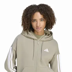 Veste de survêtement à capuche zippé femme adidas Essentials 3-Stripes image-4