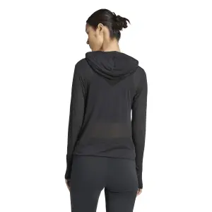 Women's long-sleeve hooded T-shirt adidas Soft Lux image-3