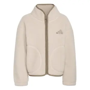 Casaco em polar com fecho de correr criança adidas Este Alpaca Sherpa