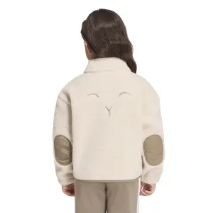 Casaco em polar com fecho de correr criança adidas Este Alpaca Sherpa image-4