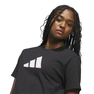 T-shirt för kvinnor adidas Gingham Big Logo Graphic image-4