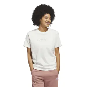 Women's T-shirt adidas Cursive Wordmark Graphic image-1