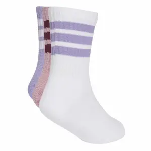 Baby mid-calf socks adidas 3-Stripes (x3) image-1