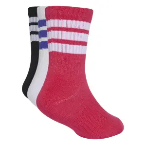 Baby mid-calf socks adidas 3-Stripes (x3) image-1