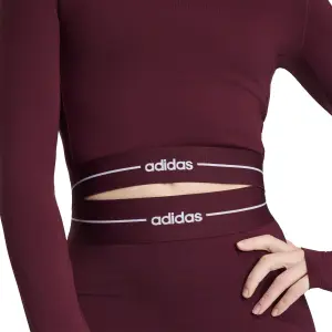 T-shirt manches longues crop femme adidas Hyperglam image-6