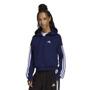 Felpa con cappuccio da donna adidas Essentials 3-Stripes image-1