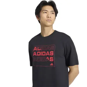 T-shirt adidas Graphic Multi Linear Logo Graphic image-4