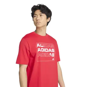 T-shirt adidas Graphic Multi Linear Logo Graphic image-4
