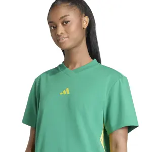 Dames t-shirt jurk adidas Essentials 3-Stripes Single image-4