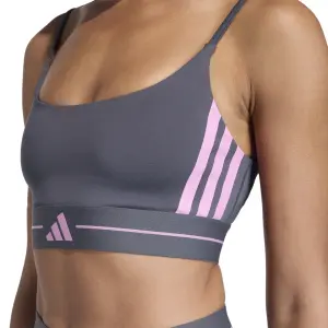 Γυναικεία σουτιέν ελαφριάς στήριξης adidas Hyperglam 3-Stripes image-6