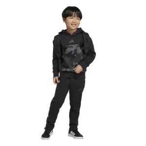 Conjunto de sweatshirt com capuz e calças de fato de treino para crianças adidas Essentials image-5