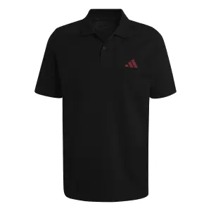 Polo de piqué con logo adidas image-0