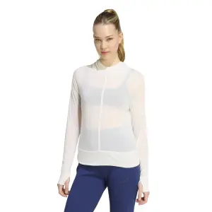 Ultra-vékony kapucnis pulóver női adidas Soft Lux image-1