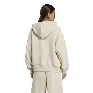 Damska bluza z kapturem zapinana na zamek adidas Soft Lux image-3