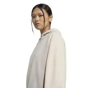 Damska bluza z kapturem zapinana na zamek adidas Soft Lux image-4