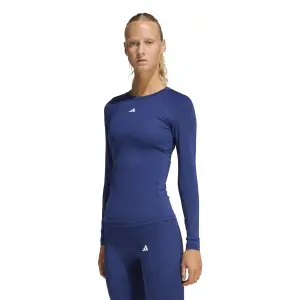 Γυναικείο μπλουζάκι με μακριά μανίκια adidas Techfit image-1
