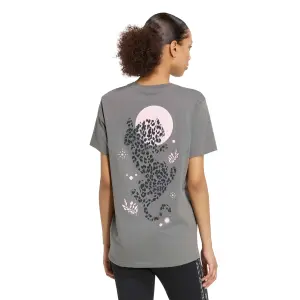 Loose Fit Graphic Animal Print T-shirt for Women adidas image-3