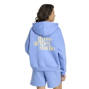 Women's hooded sweatshirt adidas Studio 3-Stripes image-3