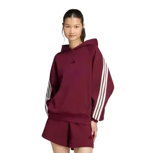 Women's hooded sweatshirt adidas 3-Stripes image-1